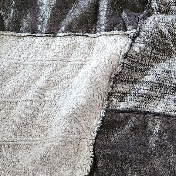 Style & Co Patchwork Asymmetric Sweater Top - Picture 5 of 5